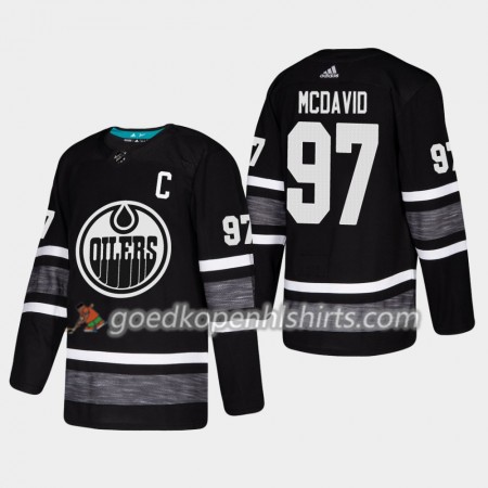 Edmonton Oilers Connor McDavid 97 2019 All-Star Adidas Zwart Authentic Shirt - Mannen